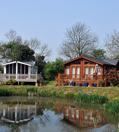 UK Holiday Park Caravan